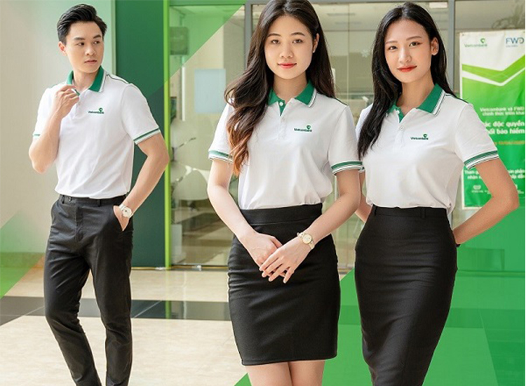 đồng phục ngân hàng vietcombank