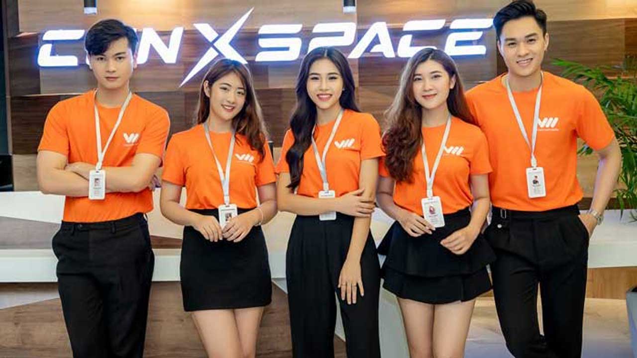đồng phục nhân viên bán hàng áo cổ tròn