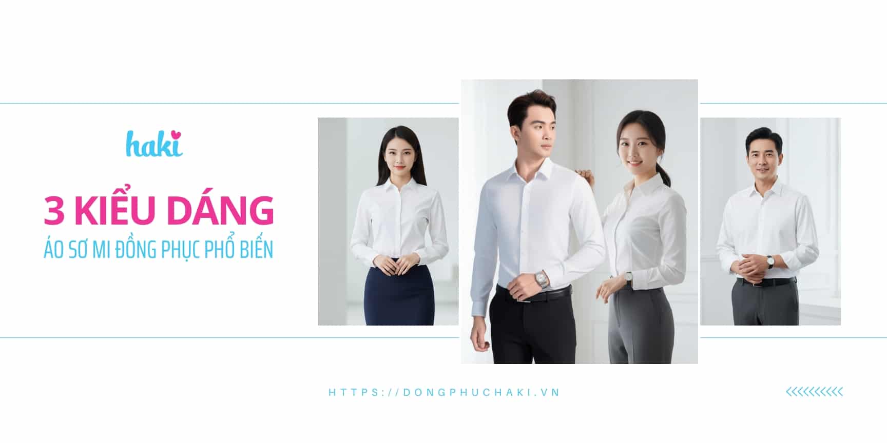 kiểu dáng áo sơ mi đồng phục