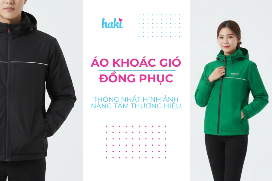 áo khoac gió đồng phục